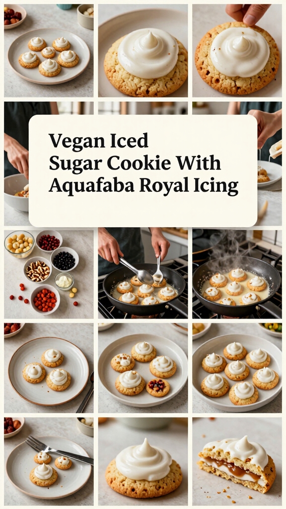 Vegan Iced Sugar Cookie With Aquafaba Royal Icing