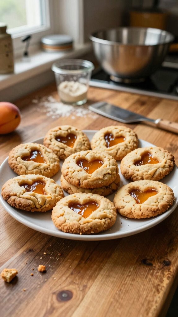 apricot filled holiday cookies