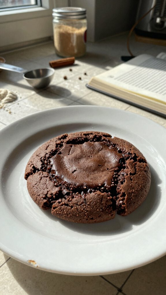 bake delicious dark chocolate cookies
