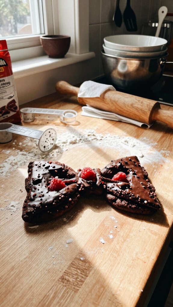 bake delicious raspberry cookies