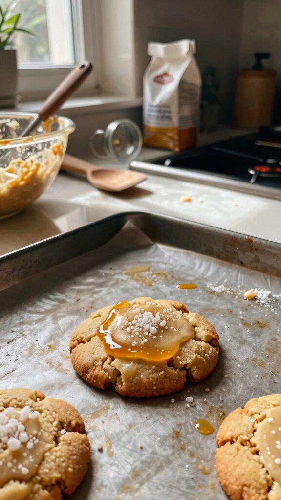baked cookies with icing
