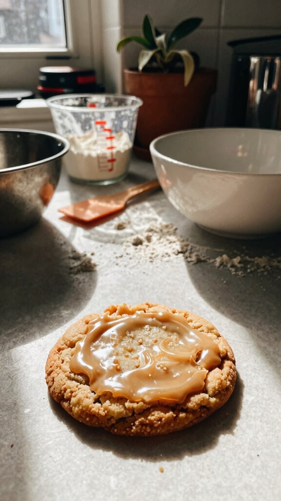 baked cookies with icing