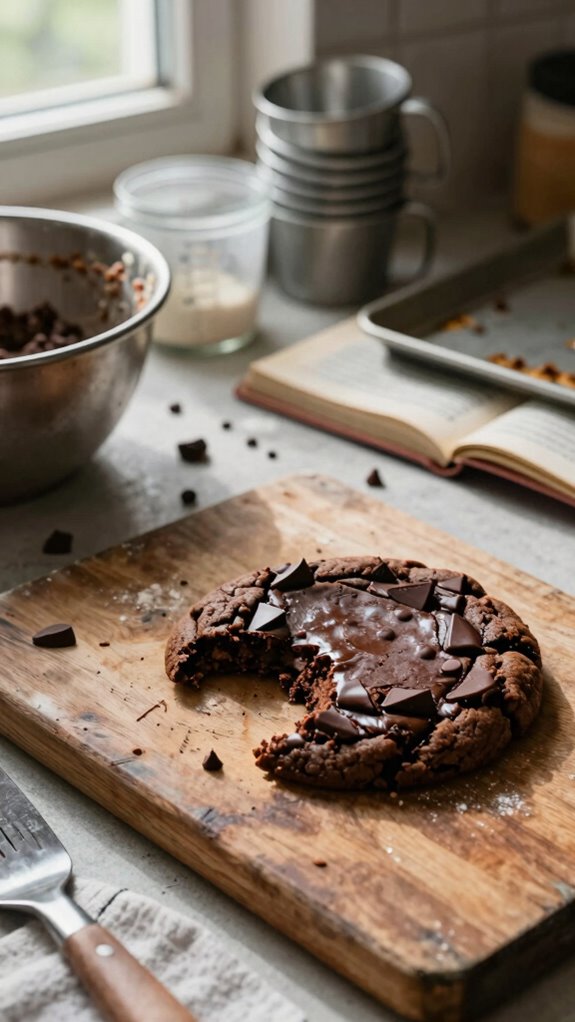 baking chocolate chip cookies