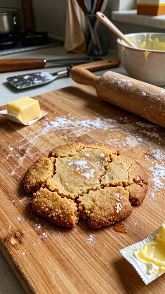 baking cookies with browned butter