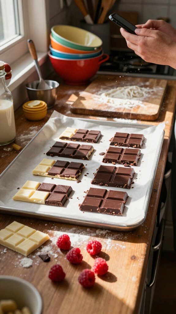 baking cookies with raspberries
