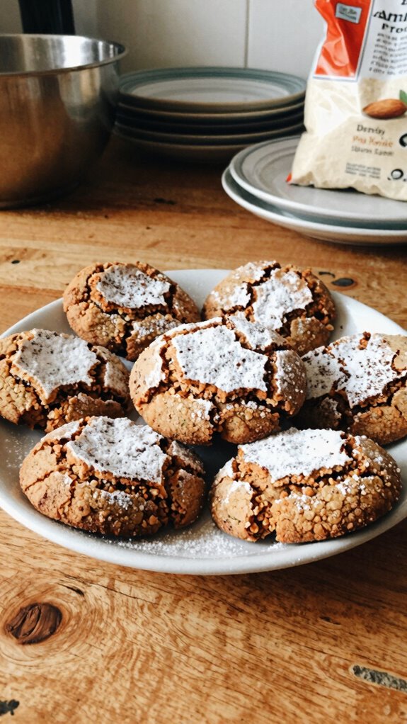 beautifully arranged ginger cookies