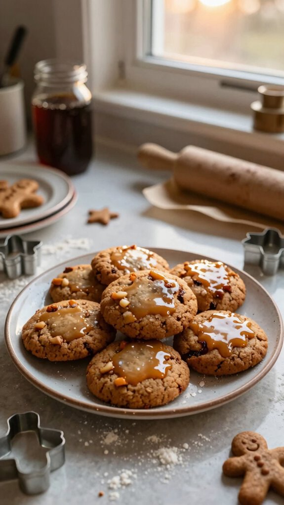 brown butter gingerbread cookies