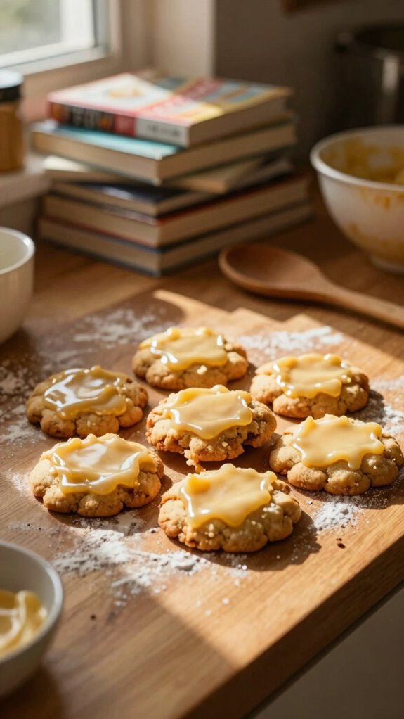 brown butter iced cookies
