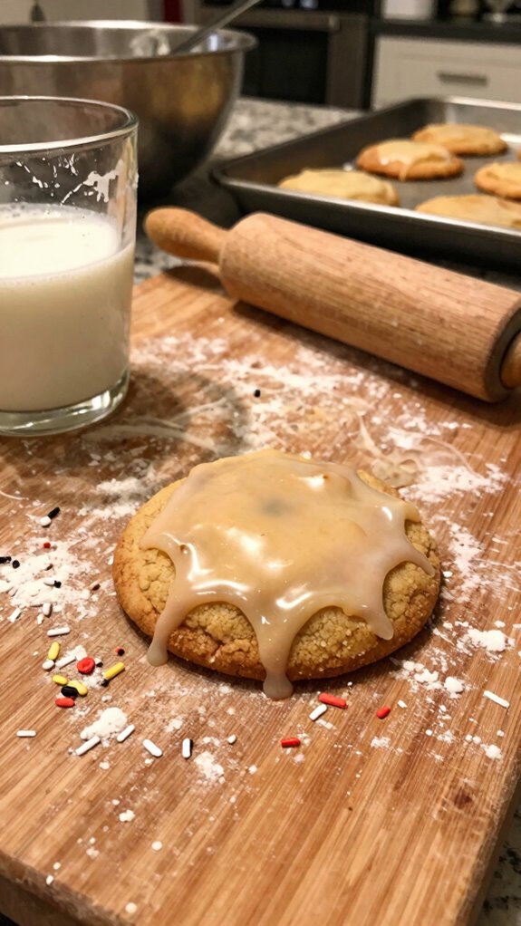 brown butter iced cookies