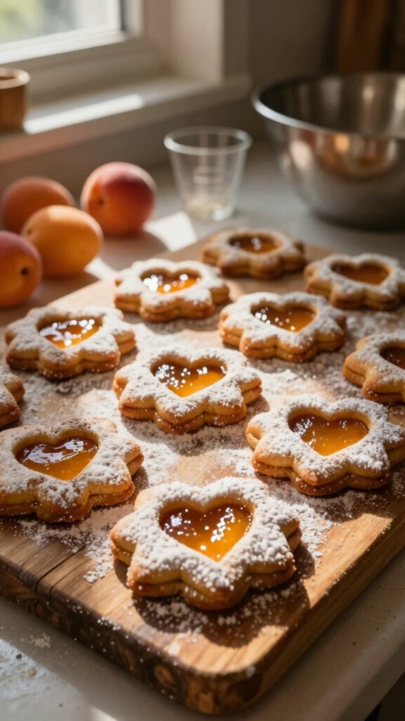 brown butter linzer cookies