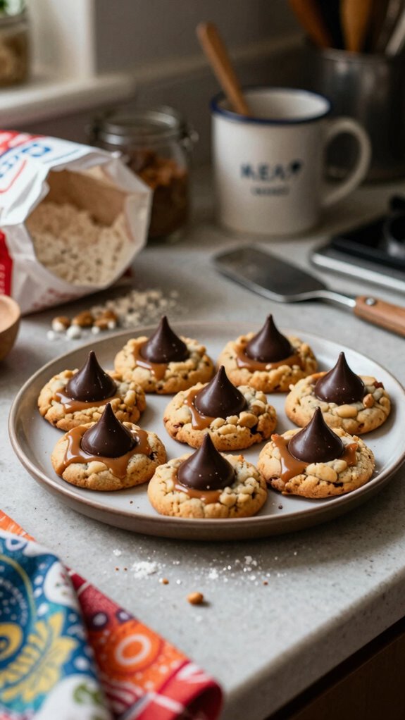 brown butter peanut butter blossoms