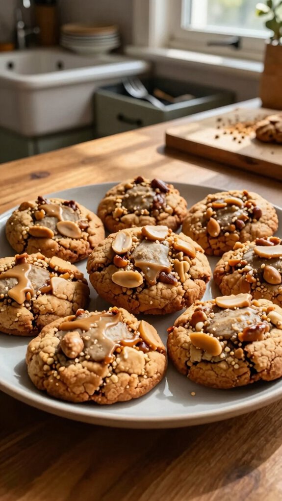 brown butter peanut butter cookies