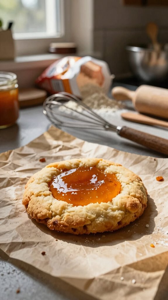 buttery jam filled cookies