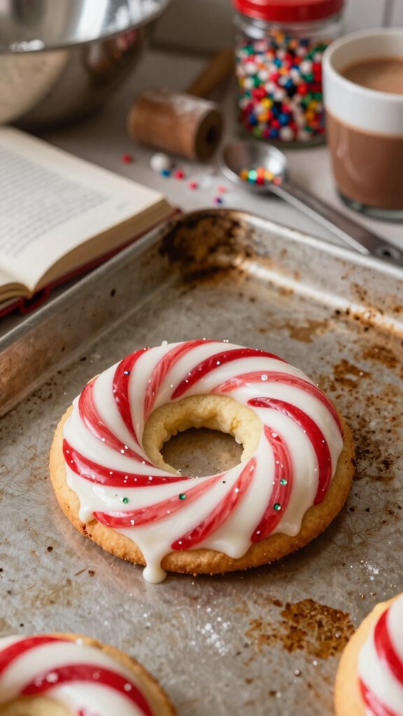 candy cane holiday cookies