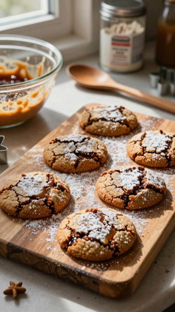 chewy brown butter gingerbread cookies