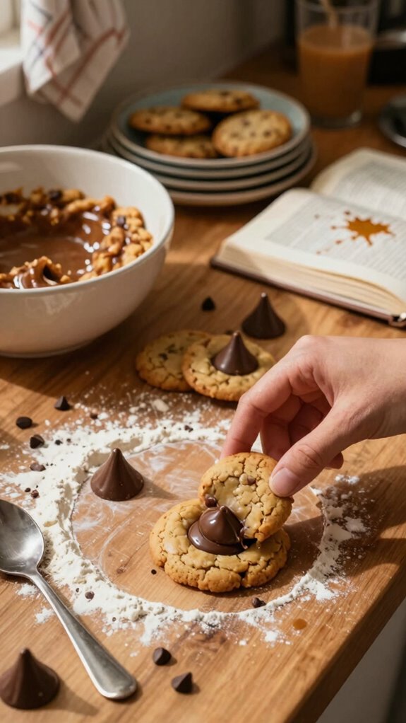 chewy chocolate kiss cookies