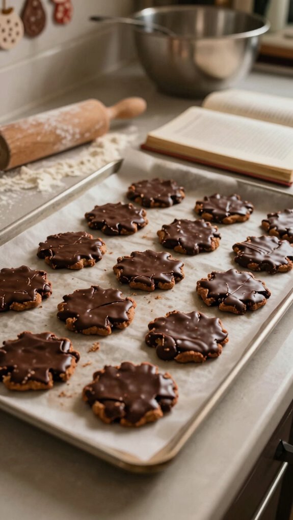 chocolate cookie baking steps