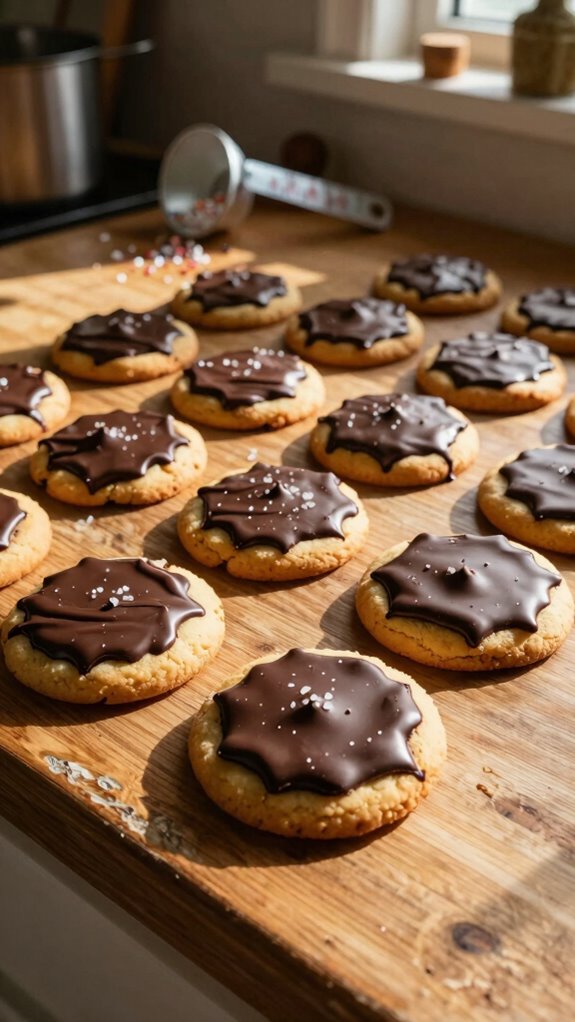 chocolate dipped shortbread cookies