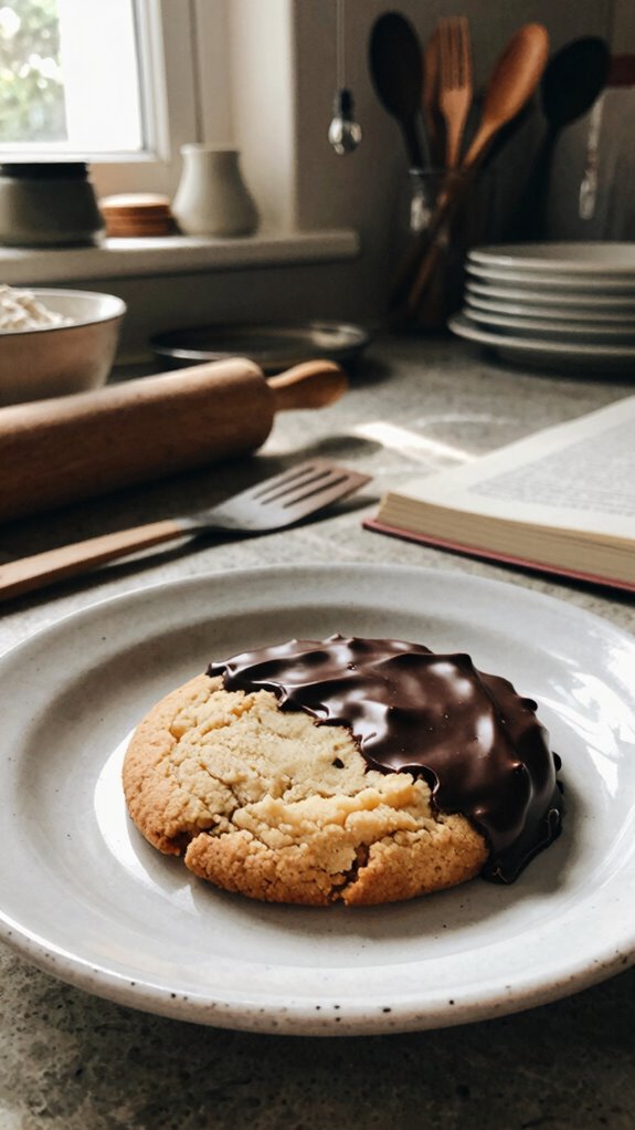 chocolate dipped shortbread cookies