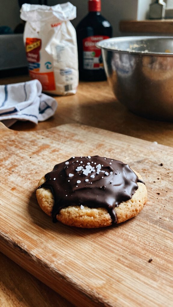 chocolate dipped shortbread cookies