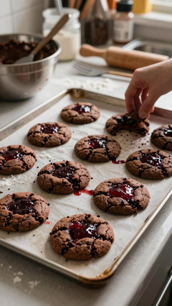 chocolate raspberry cookie recipe