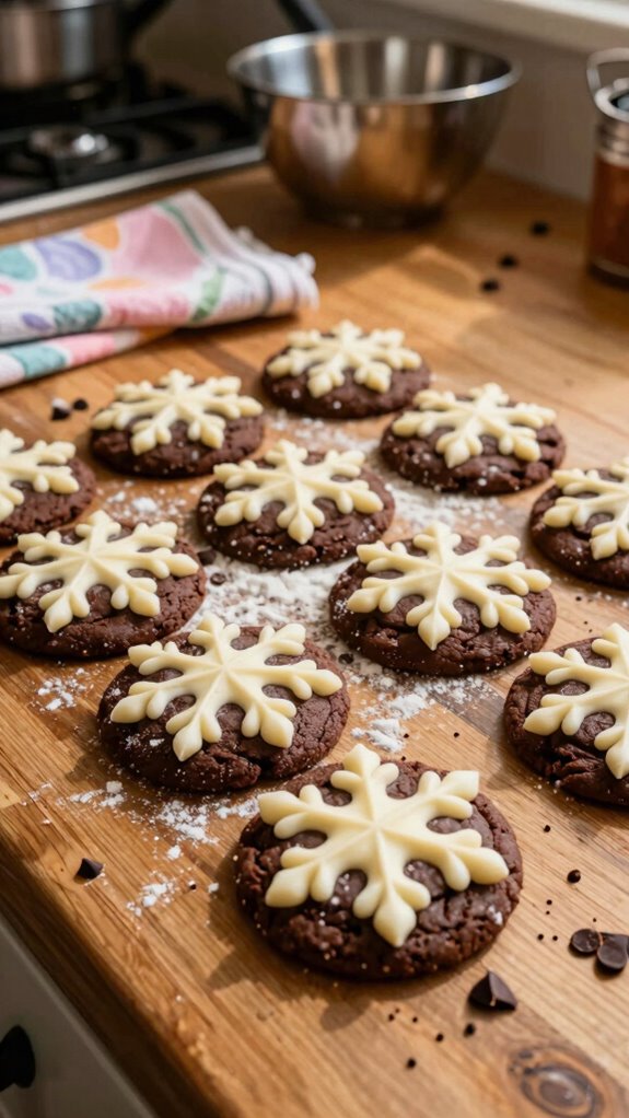 chocolate snowflake cookie recipe