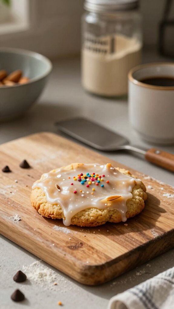 colorful plates and icing
