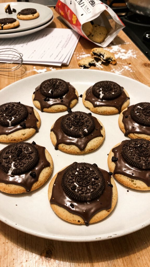 colorful platter cookie presentation