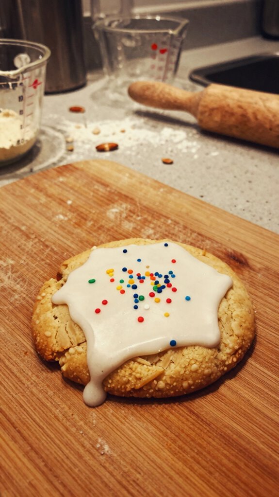 cookie baking and icing