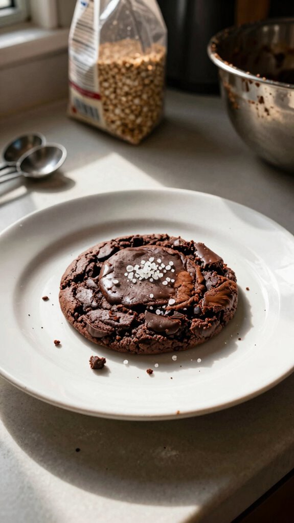 cookies stacked with ice cream
