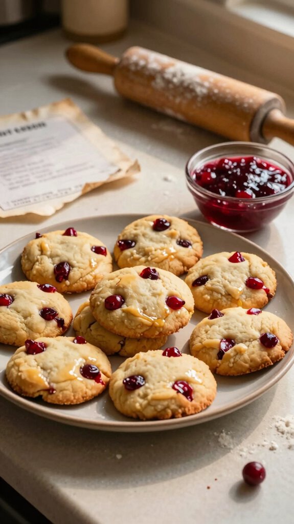 cranberry cookie baking process
