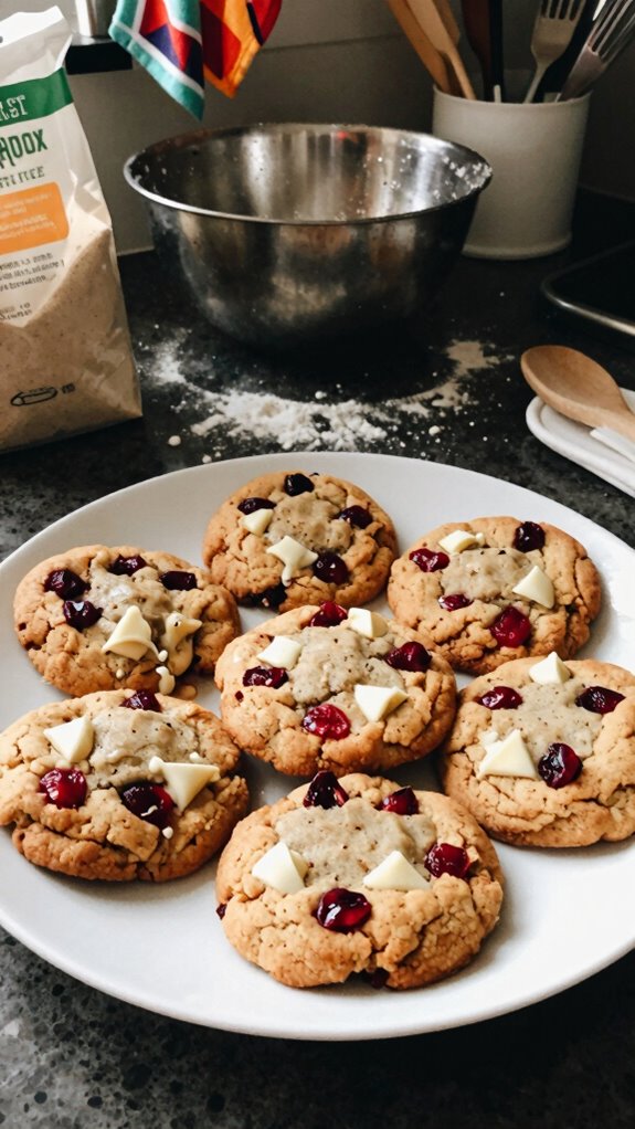 cranberry cookies presentation tips