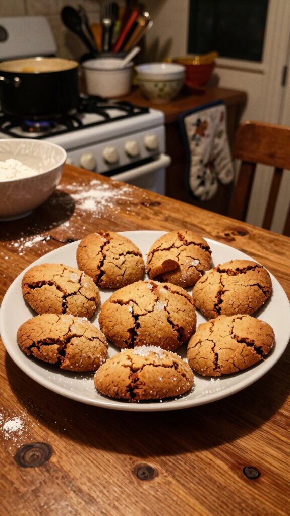 crispy gluten free gingersnap cookies