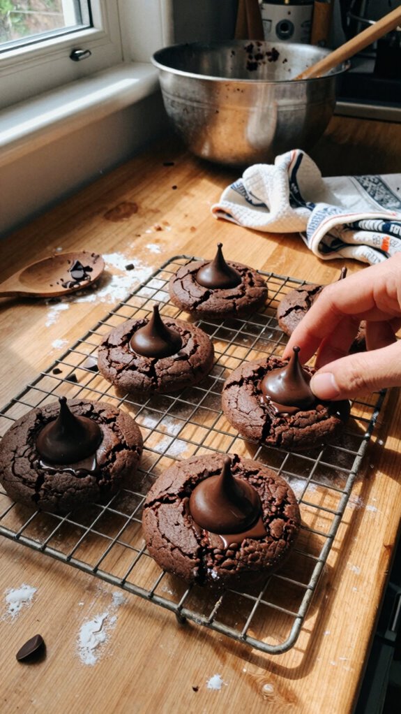 dark chocolate kiss cookies recipe