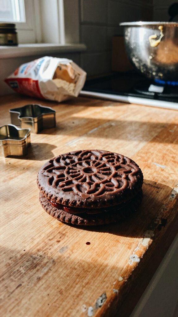 dark chocolate lace cookies