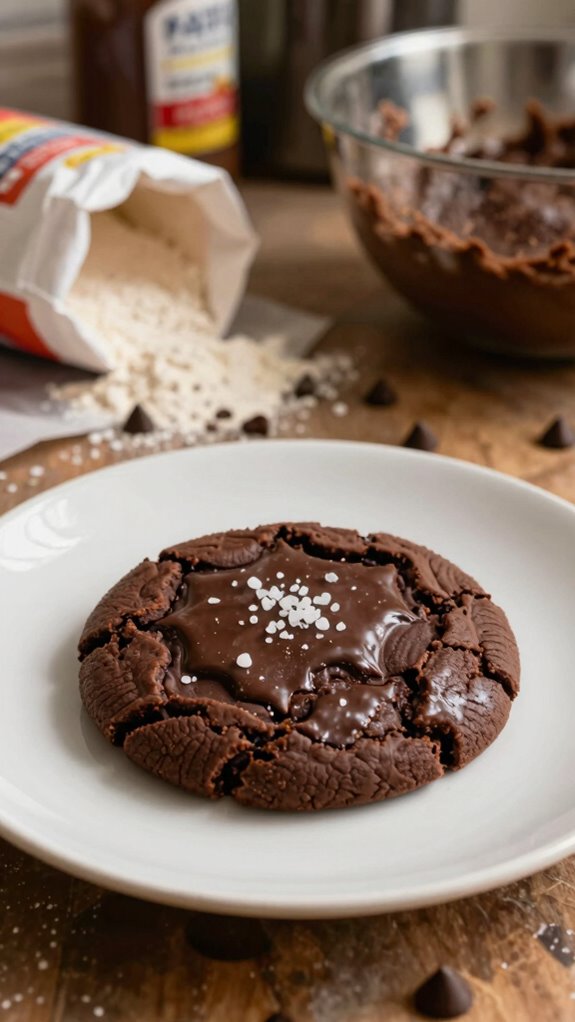 dark chocolate spritz cookies