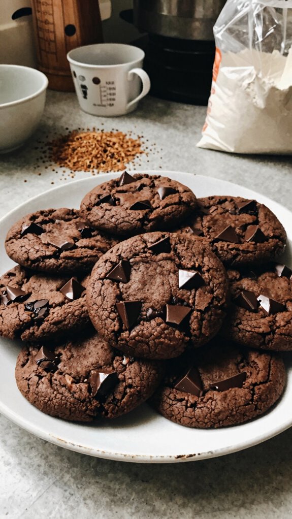 decadent dark chocolate cookies