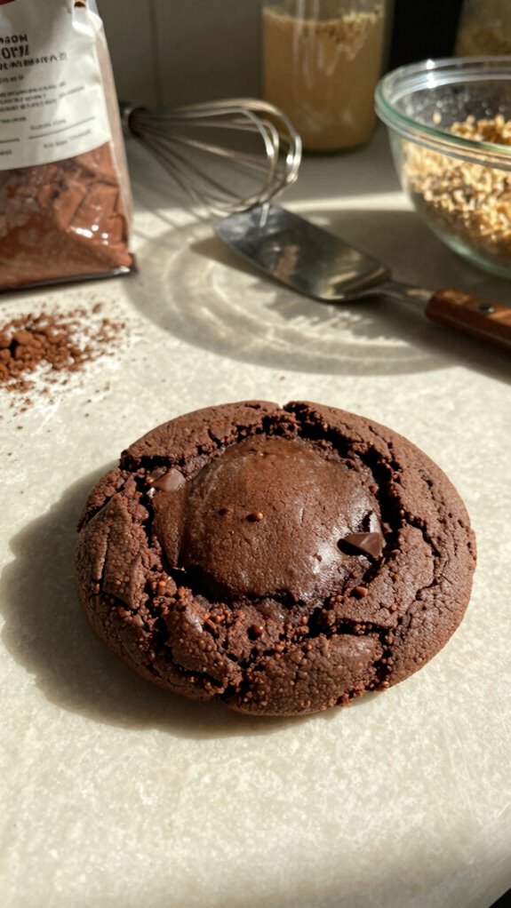 decadent dark chocolate cookies
