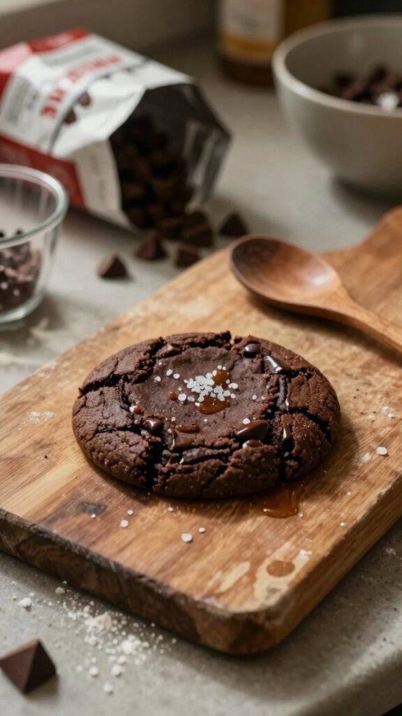 decadent dark chocolate cookies
