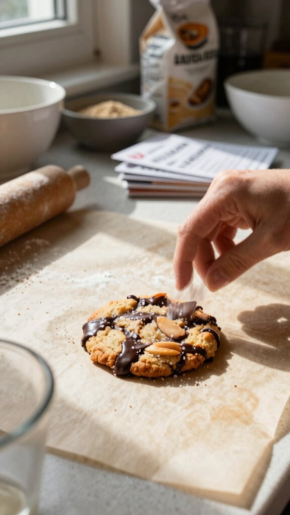 delicious cookies baking process