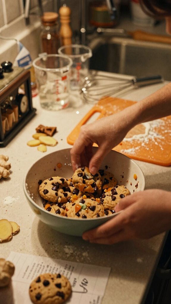 delicious ginger chocolate cookies