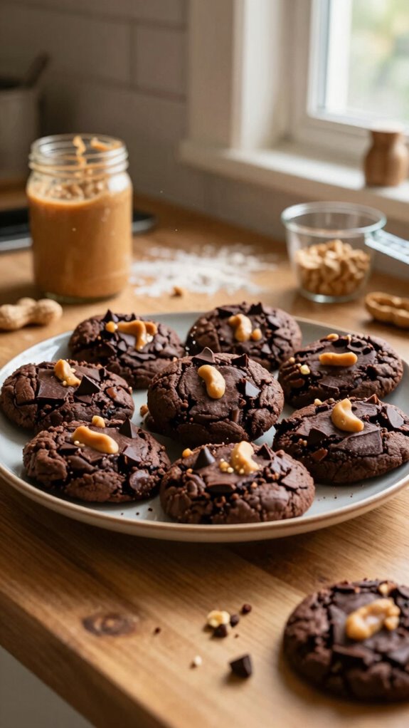 delightful fudgy chocolate cookies