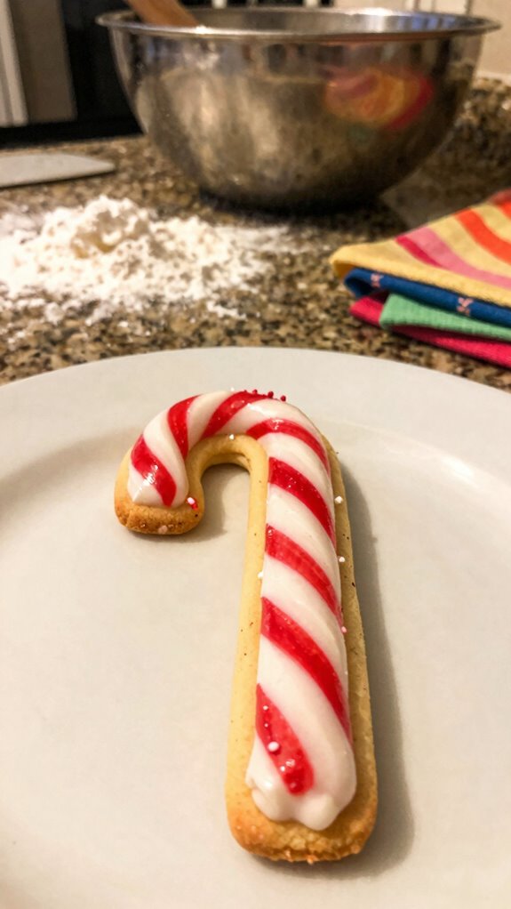elegant holiday cookie presentation
