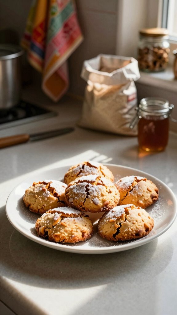 elegant plating for amaretti