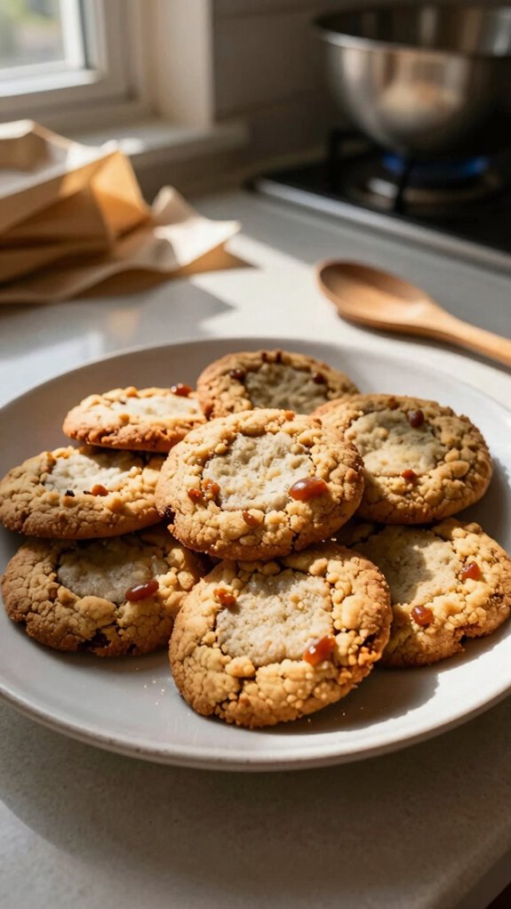 elegant shortbread cookie presentation