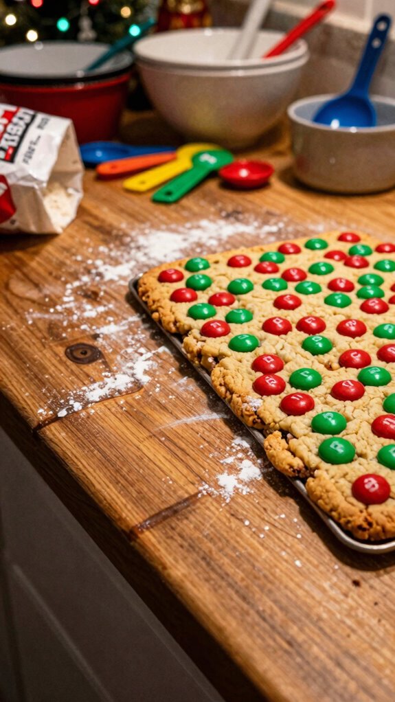 festive cookie bar presentation