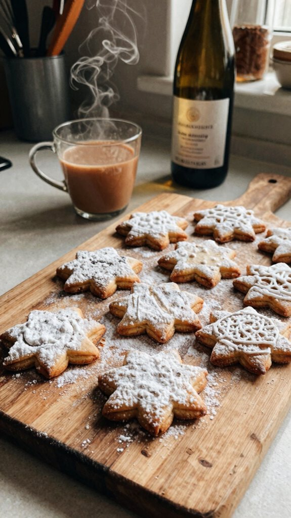 festive drink and cookie pairing