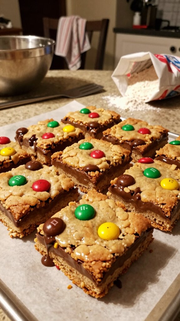 festive m m christmas cookie bar