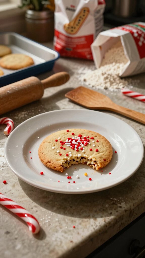 festive minty holiday cookies