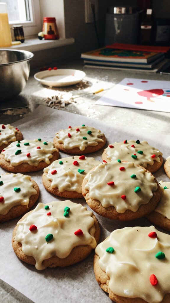 festive peppermint swirl cookies